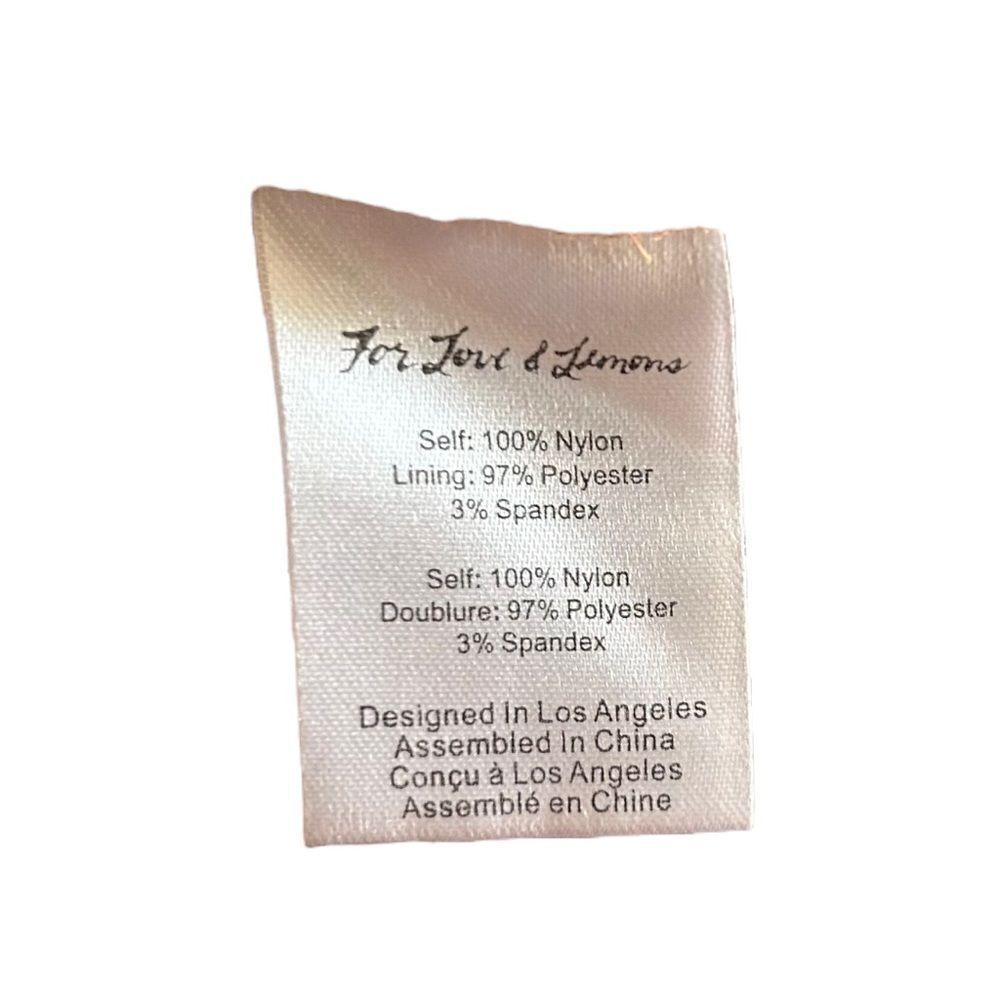 NEW For Love And Lemons Temecula Mini Dress Silk Blue Sheer Long Sleeve Women S - Picture 8 of 9